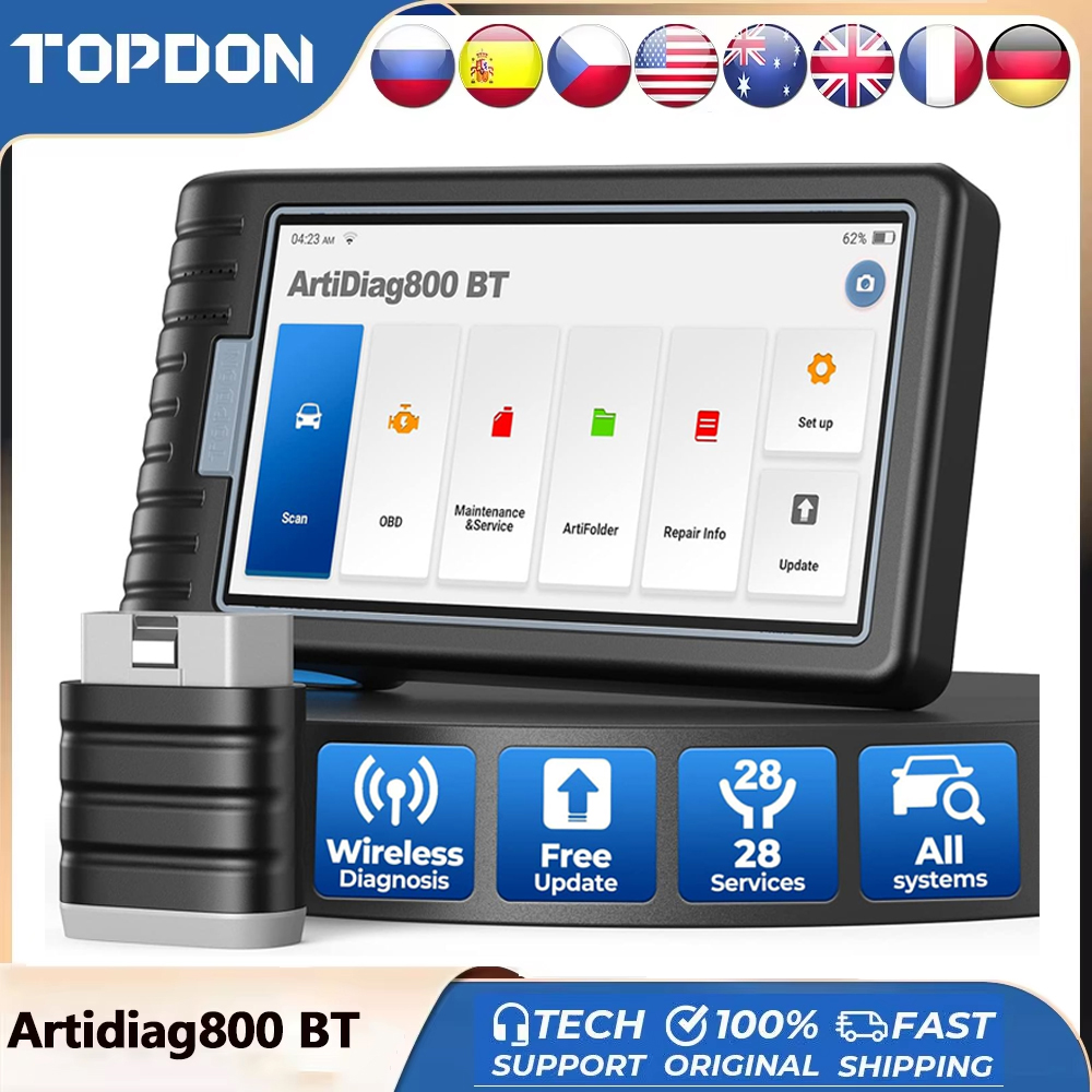 Topdon Tc001 Thermal Camera - TOPDON ArtiDiag800 BT Auto-Diagnosegerät Automotive OBD2-Scanner